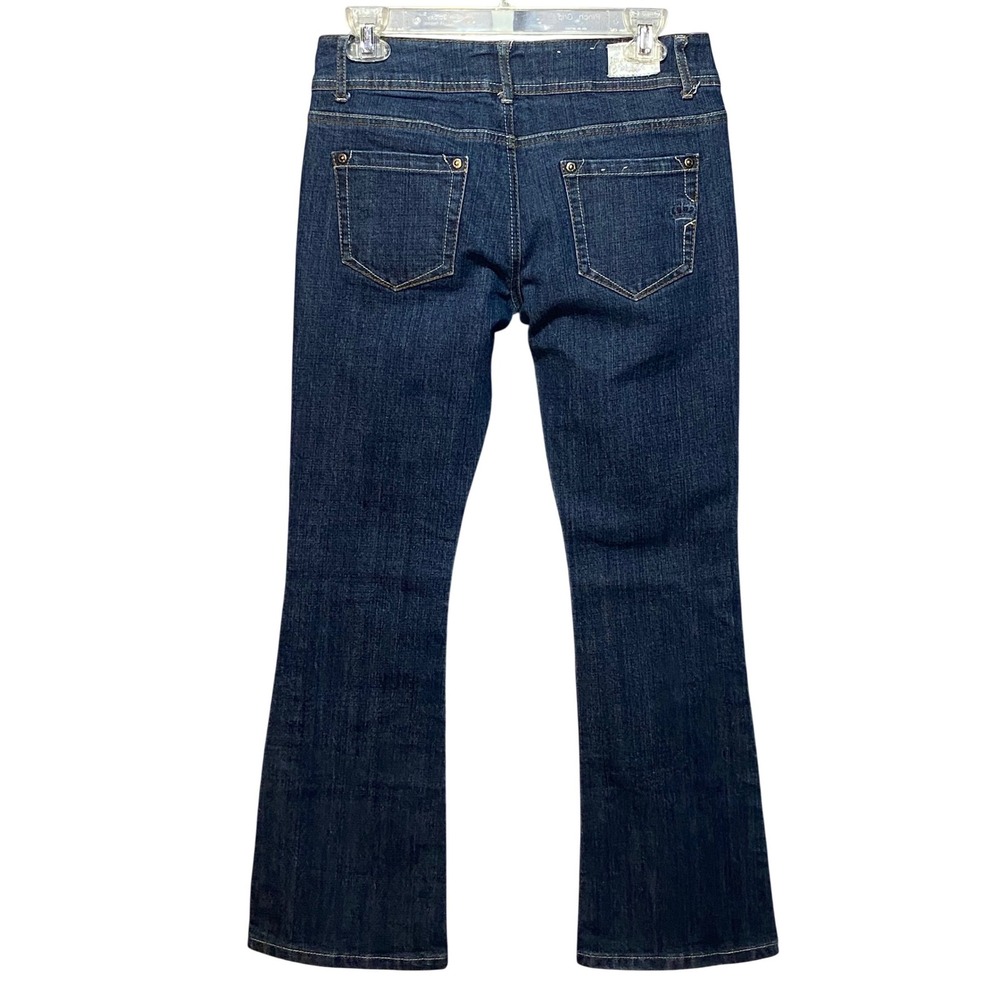 Imperial Star Dark Wash Bootcut Flare Jeans Women's Size 7‎ Stretch Denim - Picture 3 of 12